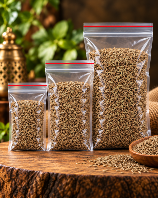 Rustic Cumin Seed Zip Bags Cumin Seeds