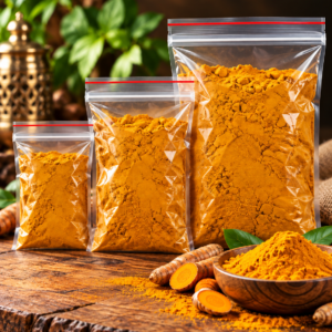 Rustic Turmeric Powder Still Life Turmeric