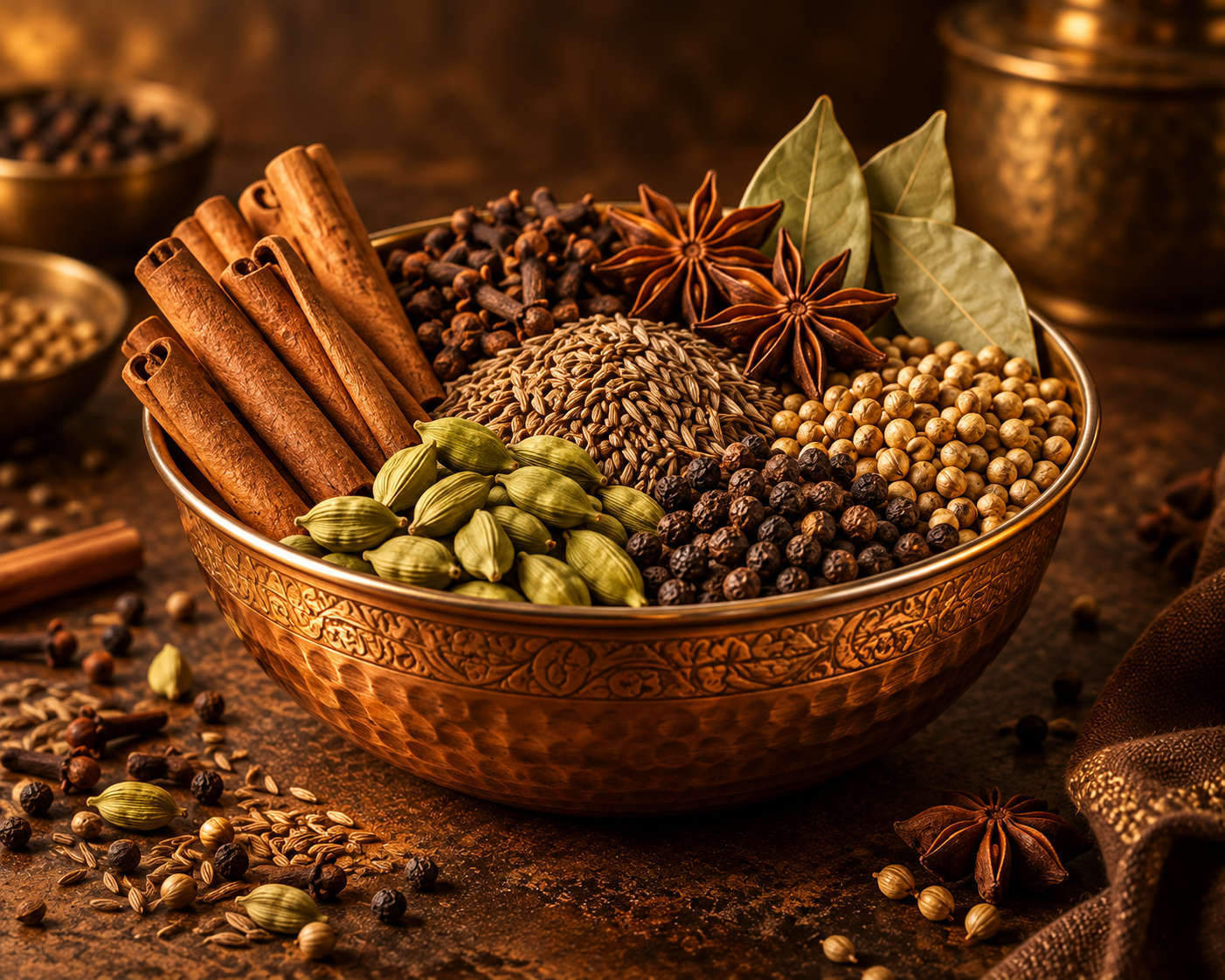 Premium aromatic whole spices